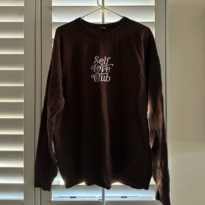 Lonely Ghost self love club crewneck